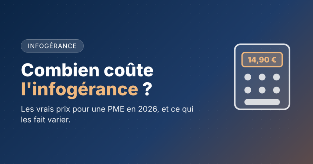 Combien coûte l'infogérance pour une PME